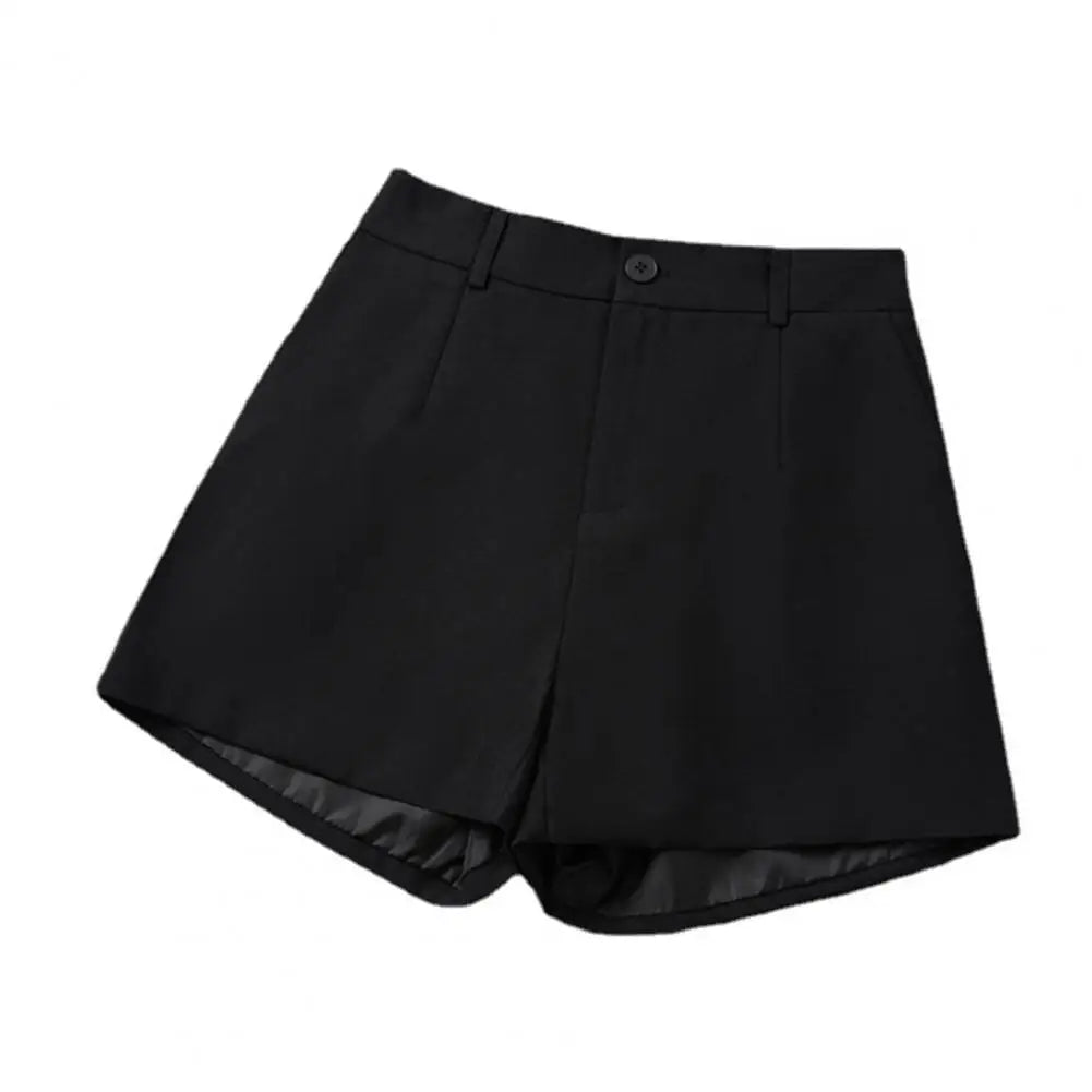 Women Suit Shorts Elegant High Waist White A Line Wide Leg Suit Short Commute Summer Suit Shorts Casual Slim Hot Short Pants