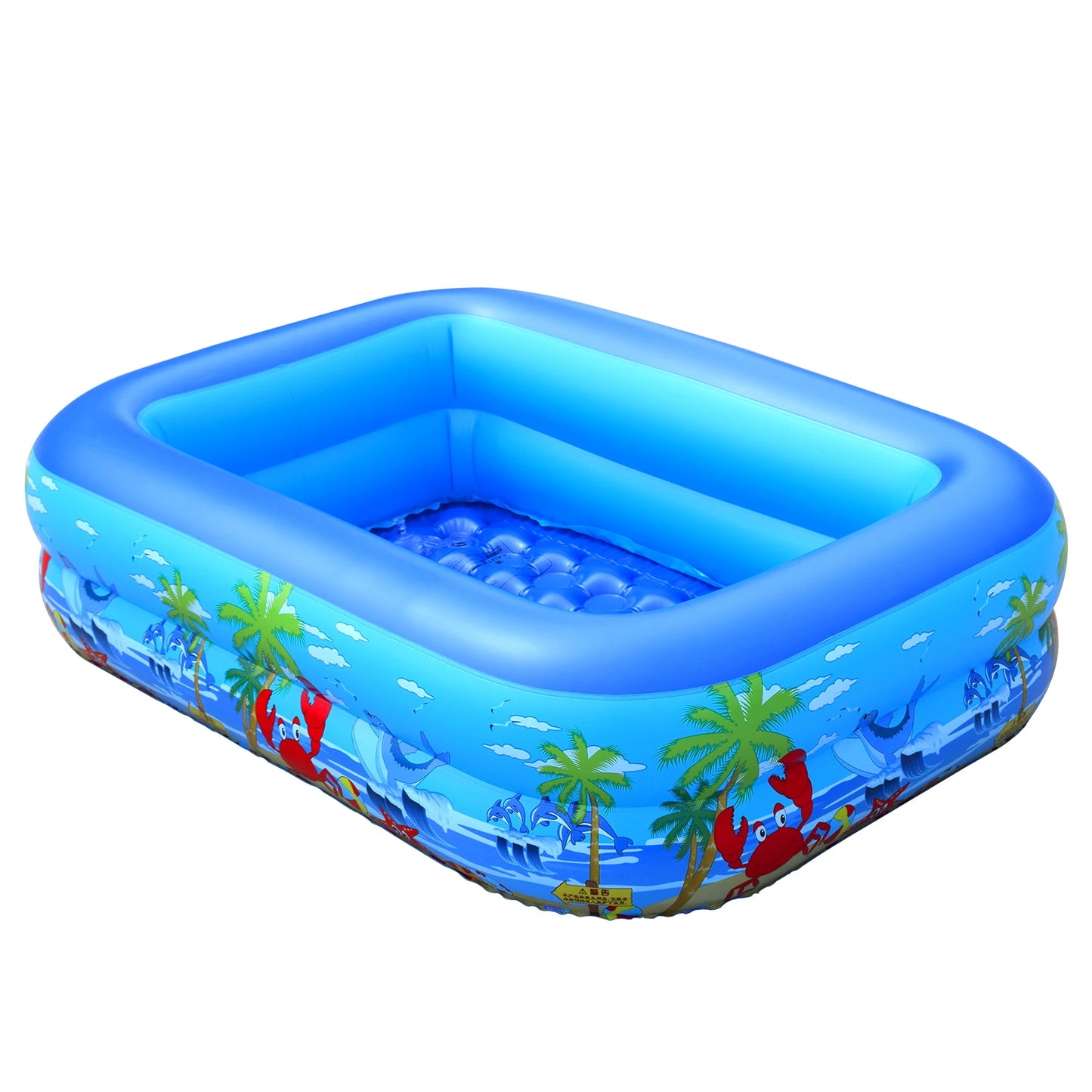 Inflatable Ball Pit Pool for Kids, Toddlers, Adults, Blow Up PVC Swimming Pool for Indoor Outdoor Water Party Backyard, Blue