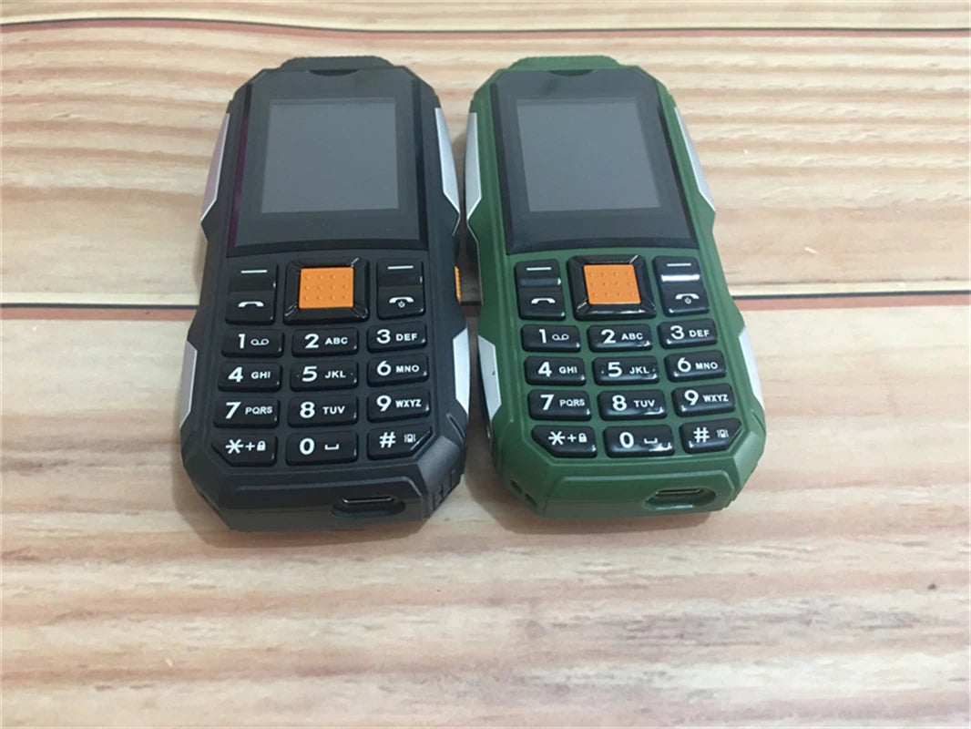 Mini Rugged Mobile Phone, 1.8", Push Button,Dual Sim, BT,Dual Flashlight, MP3,Wireless FM,BigHorn Dustproof Shockproof CellPhone