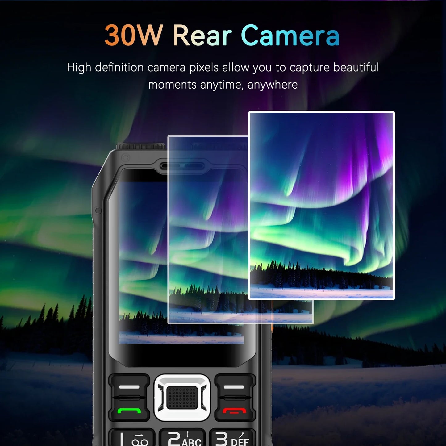 Rugged Outdoor Mobile Phone 4 Quad Sim Voice Changer Dual Torch Loudspeaker Large Button Powerbank Large Battery SOS Call Mobile
