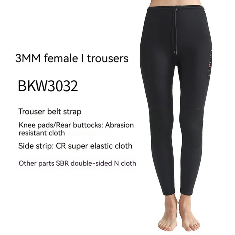 New 3MM Neoprene Men Woman Wetsuits Warm Split Diving Clothing Elasticity Scuba Surfing Snorkeling Water Sports Diving Suit