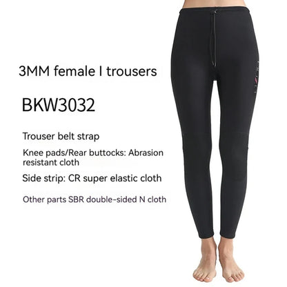 New 3MM Neoprene Men Woman Wetsuits Warm Split Diving Clothing Elasticity Scuba Surfing Snorkeling Water Sports Diving Suit