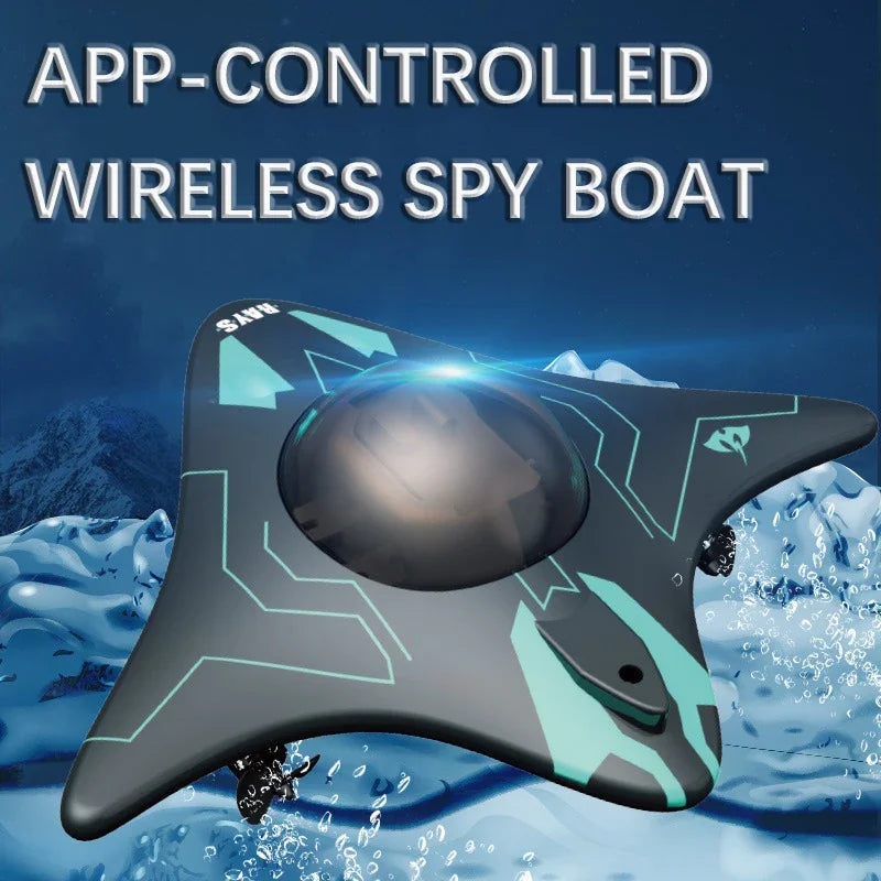 Mini Underwater Photography Toys APP Wifi Remote Control Six-way Real-time Transmission Camera Boat RC Submarine Boat Toys Gifts