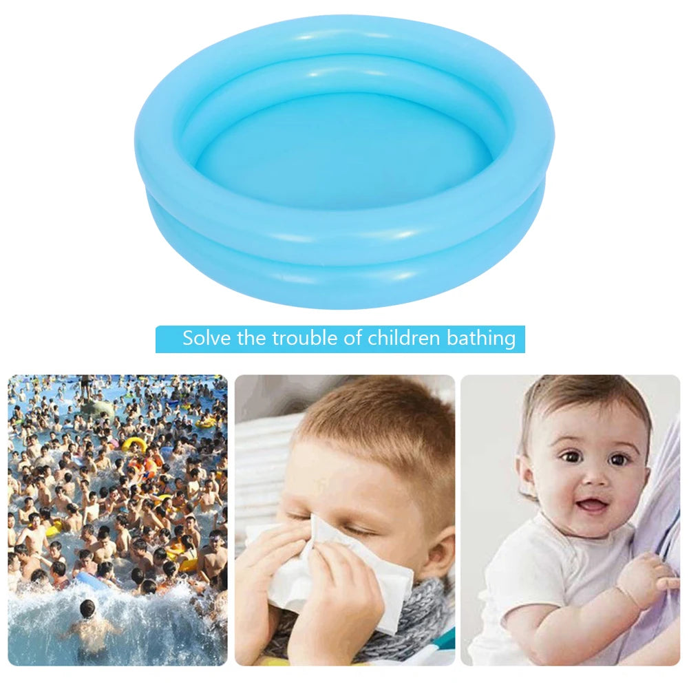 65/60CM Summer Baby Inflatable Swimming Pool Portable Kids Outdoors Sport Play Toys Round Basin Bathtub Garden Paddling for 0-3Y