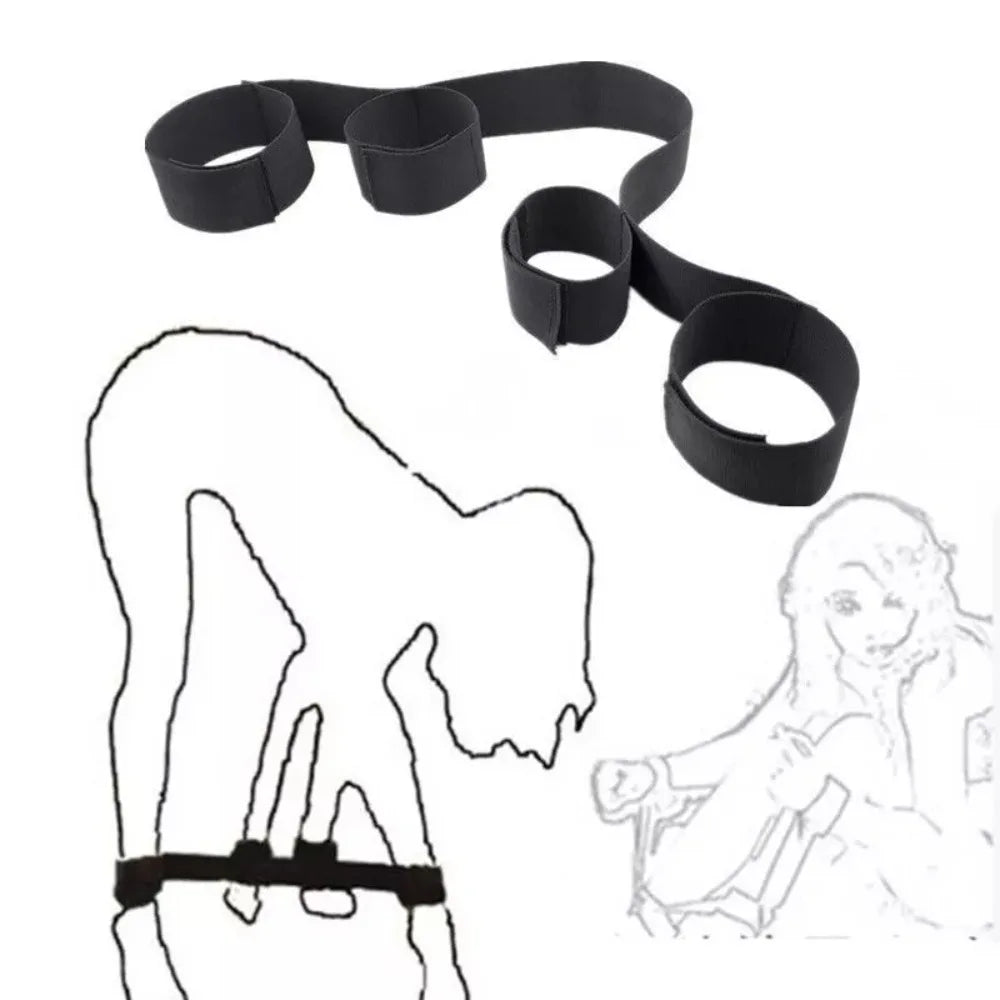 Sex Toys For Woman Couples Handcuffs Set BDSM Bondage Gear Bed Restraints Rope Strap Adult Game Goods Wrists & Ankle Cuffs