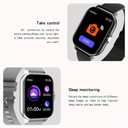 LAXASFIT 2026 New Smart Watch Bluetooth Talk Full Touch Screen Heart Rate Monitor Sports Fitness Smart Watch Men Women Gift