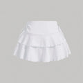 2025 New Solid Color Skirt Women Summer Fashion Outdoor Versatile High Waist Slim Fit Elastic Waist Short Skirt Goods In Stock