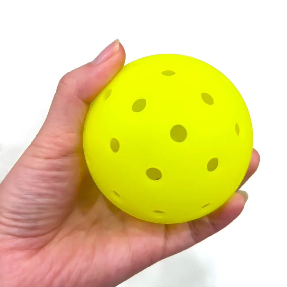 74MM 48-Hole Outdoor Pickleballs Seamless Roto-Molded Design for Durability Pickle Ball for Beginner Intermediate Player 12 Pack