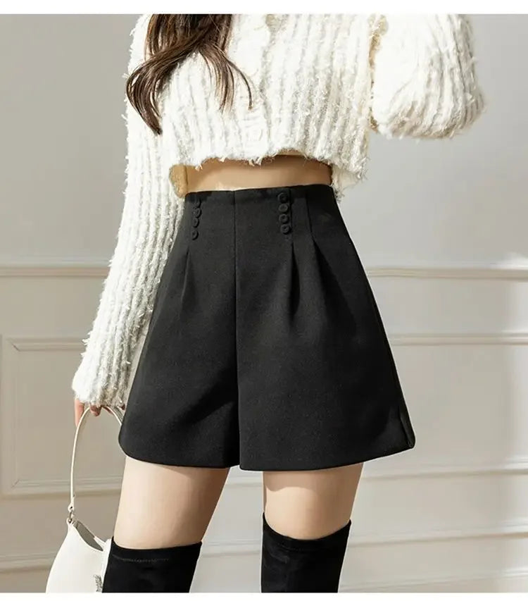 Design-sensing Suits and Shorts Women Slim and High-waisted A-line Boot Pants Versatile Casual Pants