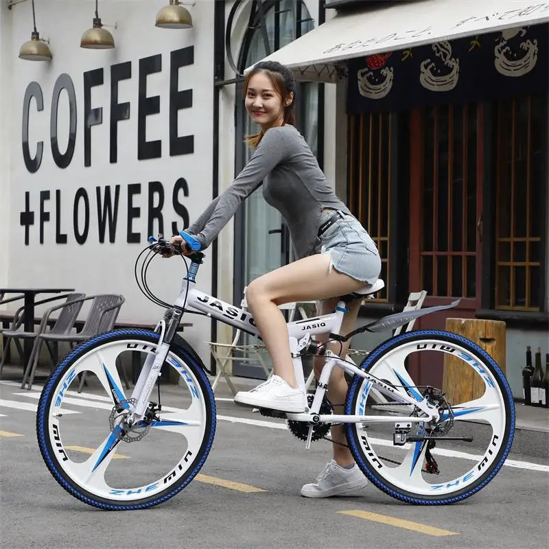 Mountain Bikes Adult Bikes Men's And Women's Variable Speed Bikes Dual Shock Absorbing Folding Mountain Bikes Student Bikes