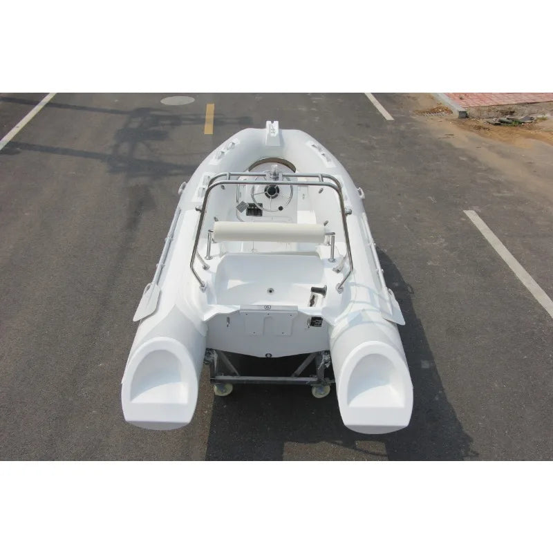 RIB Inflatable Boat Luxury Fiberglass Floor Hypalon/PVC Rescue Boat for Sport Leisure Lake Outdoor Entertainment