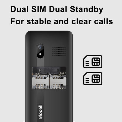 Mocell MC1806 Feature Phone 1.77" Display Digital Camera Dual Sim Loud Speaeker MP3 MP4 FM Radio Sound Recorder Senior Phone