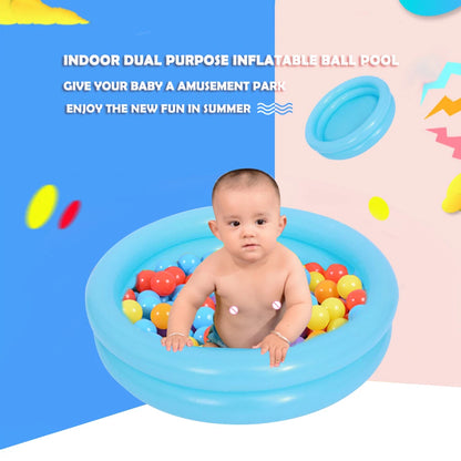 PVC Children Inflatable Pool Bathing Tub Baby Kid Home Outdoor Swimming Pool Inflatable Swimming Pool for 0-3Y