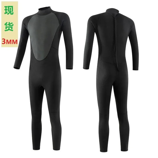 3MM Wetsuits Men Neoprene Diving Surfing Swimming Full Suits Cold Water Keep Warm Zipper Water Sports Full Diver Suit