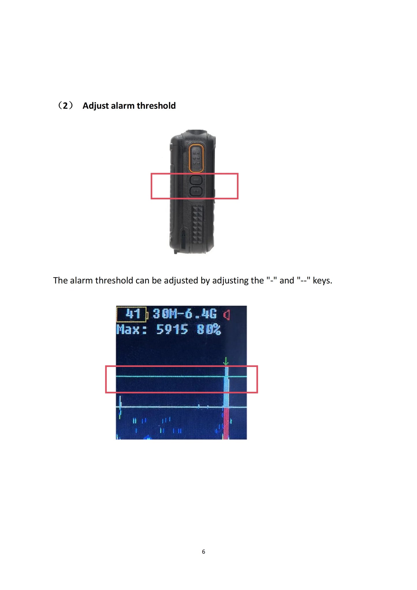 Drone Detector 2KM Long Distance UAV Detection Device Handheld 30-6400MHz Detection Drone Alarm Drone Video Transmission Signals