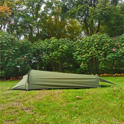 Ultra Light Single Person Camping Small Sleeping Bag Outdoor Portable Tent Mountaineering Equipment Summer Breathable