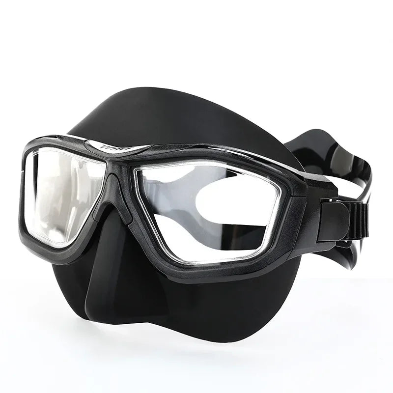 Professional Anti-fog HD Large Frame Diving Goggles Full Face Snorkeling Mask Freediving Scuba Equipment