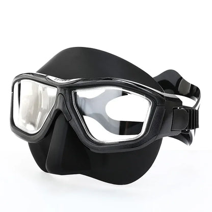 Professional Anti-fog HD Large Frame Diving Goggles Full Face Snorkeling Mask Freediving Scuba Equipment