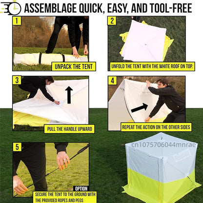 Outdoor Tent, Portable Rainproof and Sunscreen Multi Functional Tent for Camping and Picnicking, Outdoor Camping Equipment