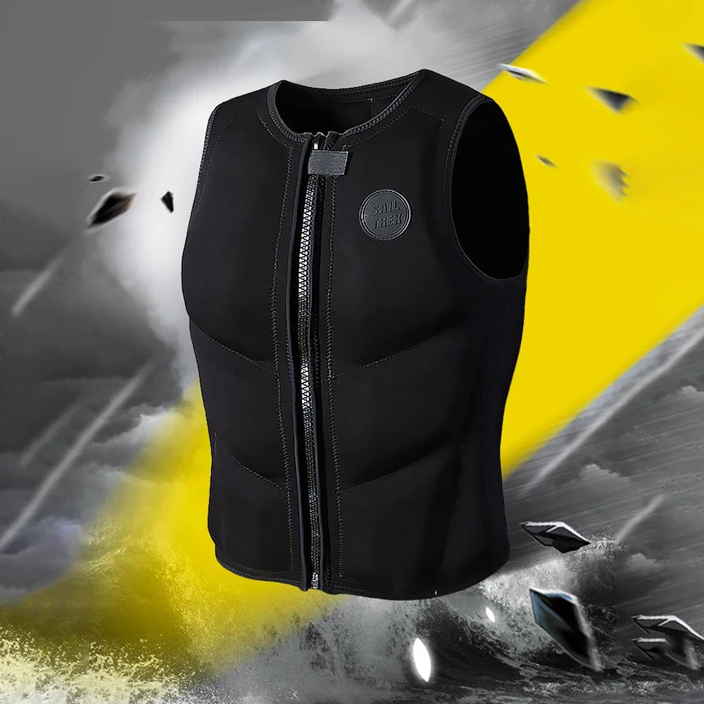 Neoprene Life Jacket Adult Kids Life Vest Water Safety Fishing Vest Kayaking Boating Swimming Surfing Drifting Safety Life Vest