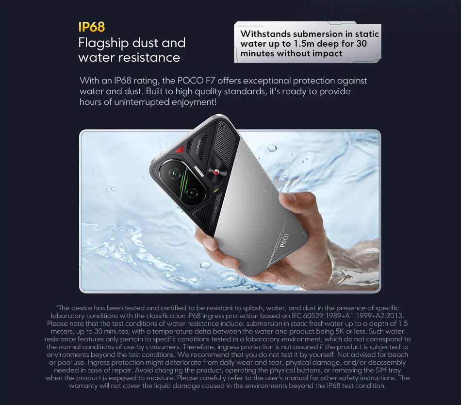 EU POCO F7 5G Smartphone European Version Snapdragon® 8s Gen 4 6500mAh Battery 90W 6.83" 1.5K 120Hz AMOLED 50MP Camera OIS NFC