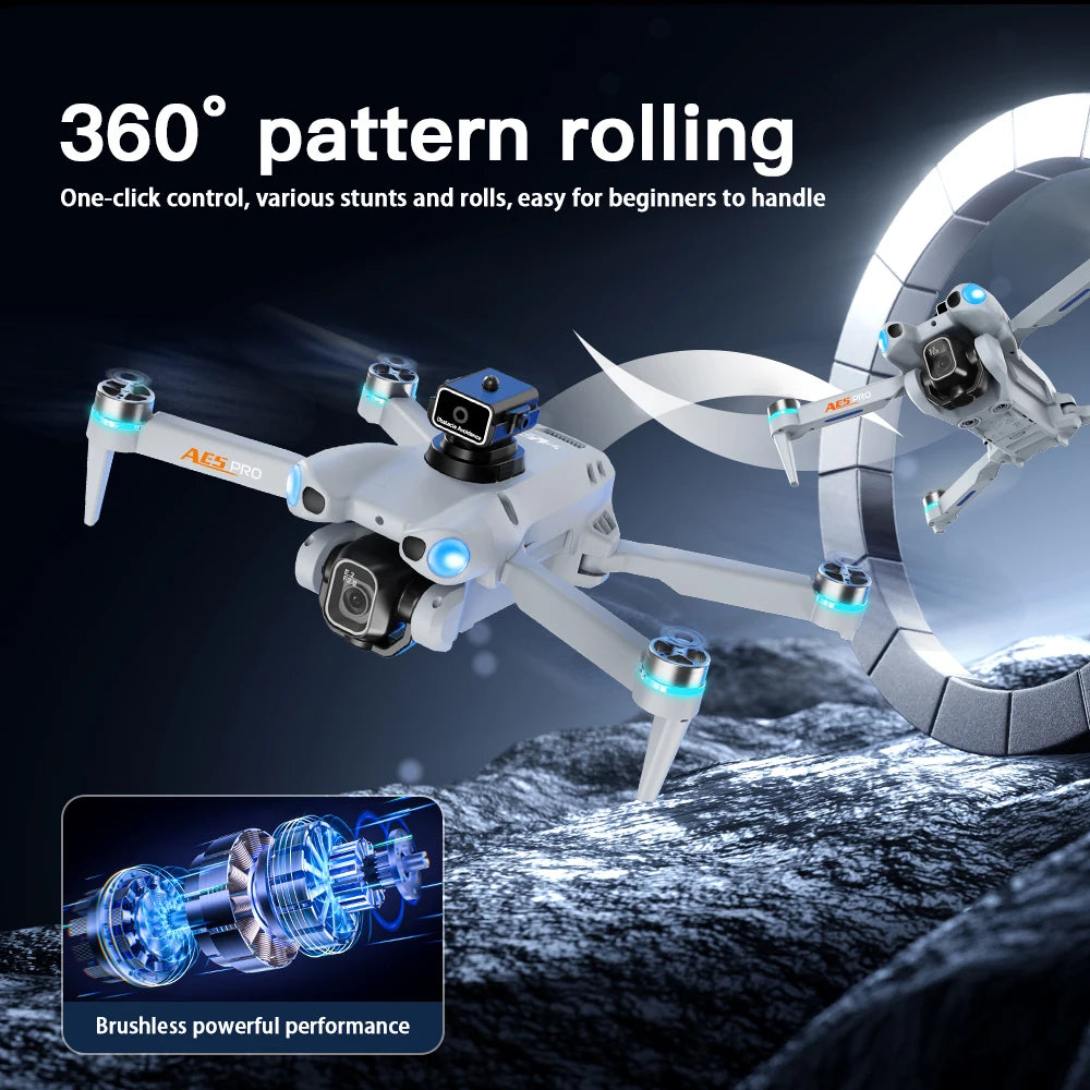 2026 Drone  Optical Flow Drone with Camera HD Camera Foldable Brushless Dron Helicopter WIFI Aerial Photography