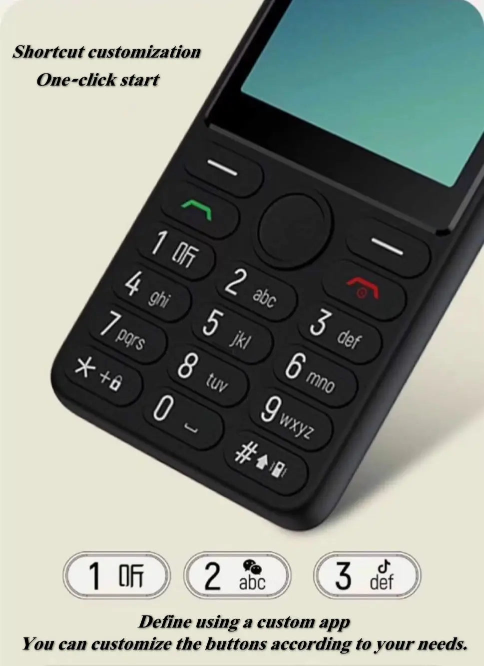 Feature Phone with Touch Screen Smartphone Wifi 5G/4G Global Languages Removable battery Big Buttons 3.54"inch Senior Cell Phone