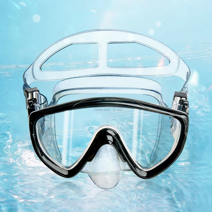 Scuba Diving Mask with Nose Cover Scuba Mask Silicone Skirt Diving Goggles Anti-Fog Swimming Goggles for Adults