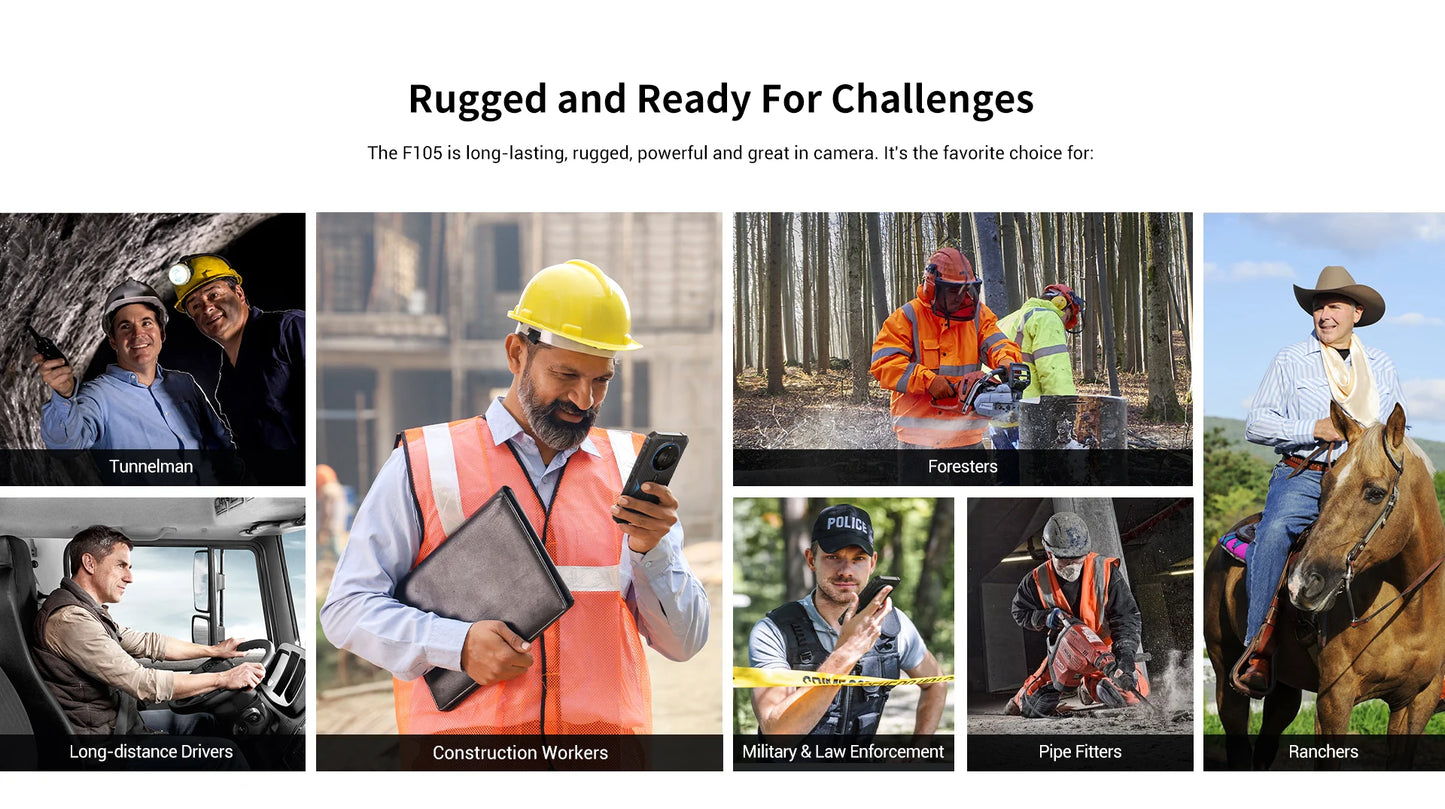 [World Premeire]FOSSiBOT F105 Rugged Smartphone Android 14 OS 10300mAh 12+64GB Mobile Phone 20 MP Camera 6.745" HD+ IPS Phone