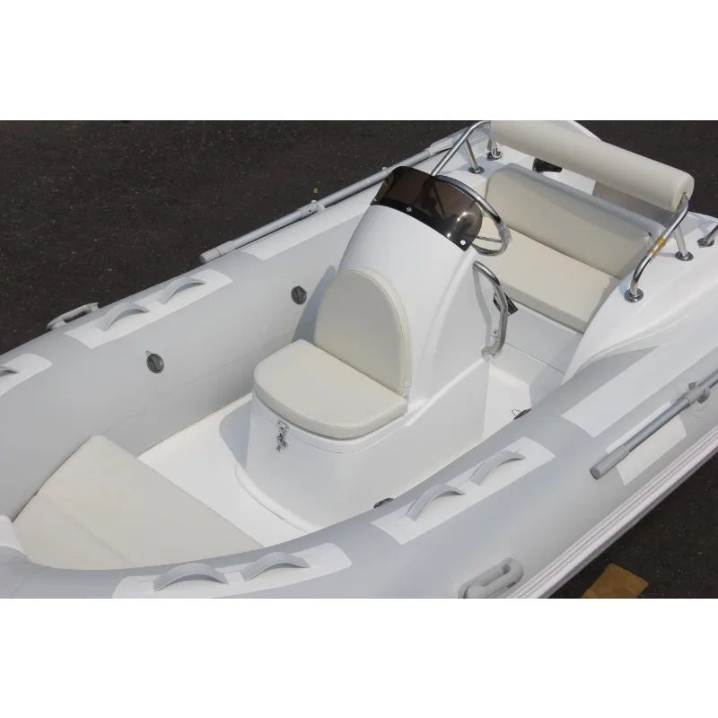 RIB Inflatable Boat Luxury Fiberglass Floor Hypalon/PVC Rescue Boat for Sport Leisure Lake Outdoor Entertainment