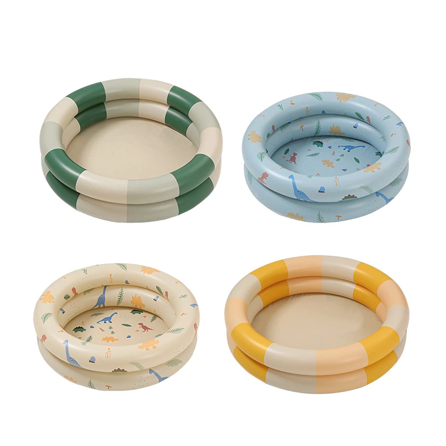 Inflatable Pool Baby Retro Blow Up Swimming Pool Family Cute Style Thickened Water Pool