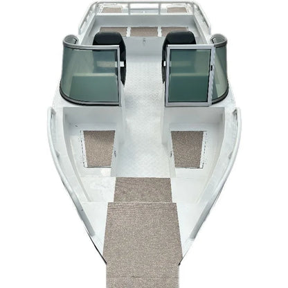 Unbeatable 6-8 Passenger Capacity River Fishing Sports Yacht Comfortable Outboard with Aluminum Alloy Speedboat Welded Handrails