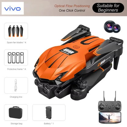 VIVO D88 Drone 8K Aerial HD Dual Camera Photography Intelligent Obstacle Avoidance Brushless Motor 5G WIFI GPS Return VR Drone