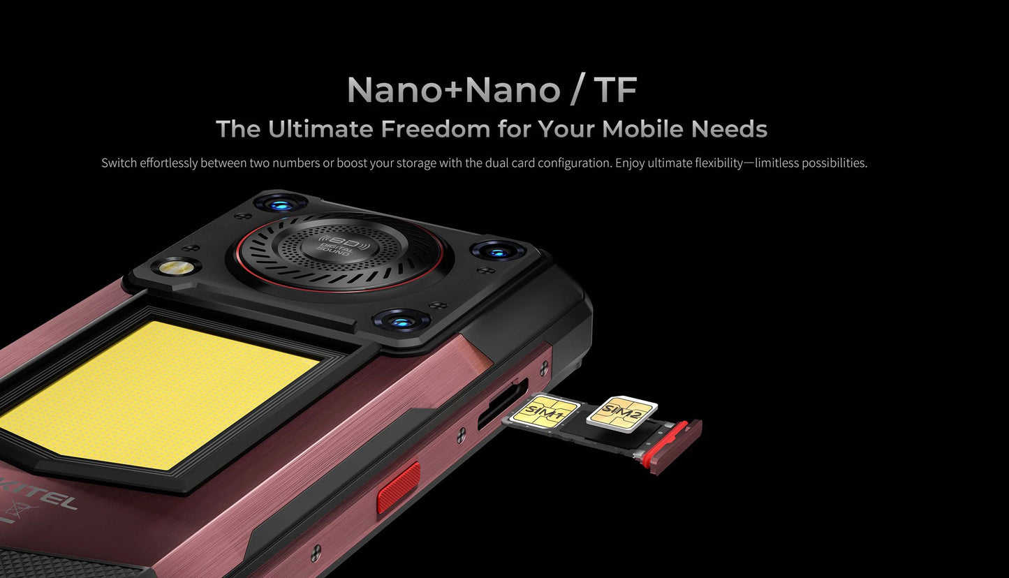 OUKITEL WP56 Rugged phone 16000mAh 45w 36GB+512GB 6.8“FHD 120Hz cell phone MTK7050 32MP+108MP android 15 smartphone