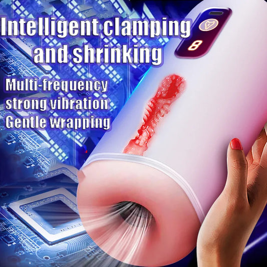Sex Toys for Men Blowjob Vibrator Automatic Sucking Male Masturbator Cup Penis Trainer Pocket Vagina Pussy Adult Supplies