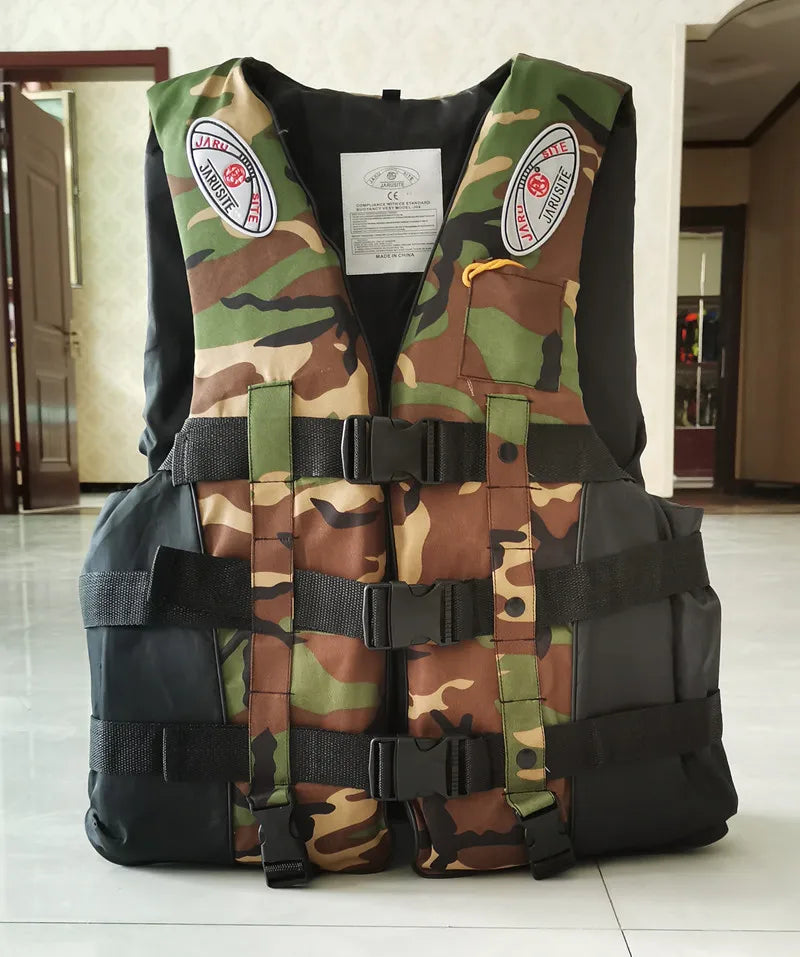 Sizes S-XXXL Outdoor Adult Water Activity Lifejacket Adjustable Buoyancy Lifejacket Polyester Children's Lifejacket with Whistle