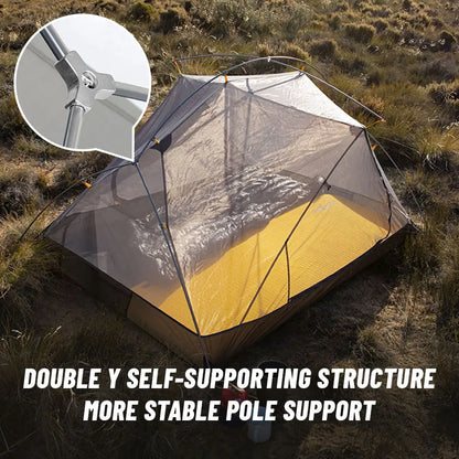 Naturehike Mongar 2 Person Tent Ultralight Camping Tent Outdoor Travel Tent Double Layer Waterproof Tent 3 Season Portable Tent