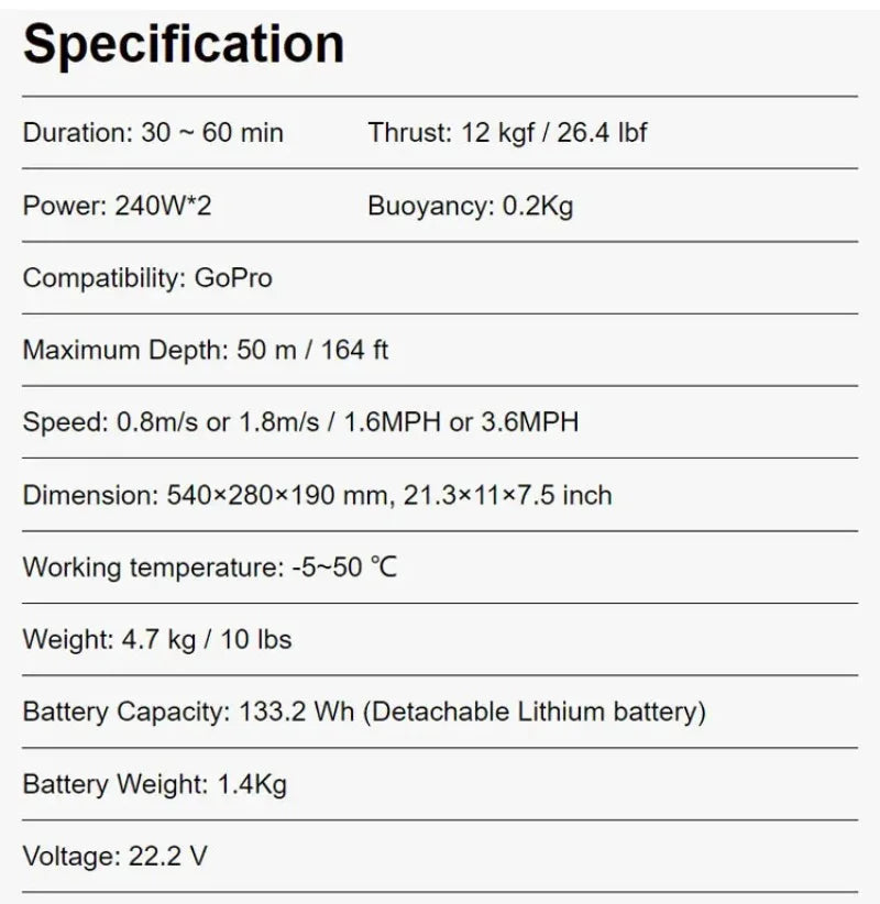 W7 Fast Subacqueo Electric Da 300W 500W Sublue Jet Underwater Scooter Msds Approved Acqua Seascooter Sea Underwater Scooter