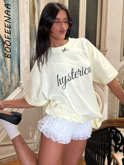 BOOFEENAA Mesh Ruffled Low-rise Bloomer Shorts Y2k 2000s Womens Clothing Fashion White Black Booty Shorts Sexy Pants C70-CE17