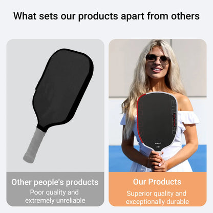 HVLKUB Agassi T700 Carbon Fiber Pickleball Paddle, 16mm PP honeycomb core, cold-pressed construction, extra-large sweet spot