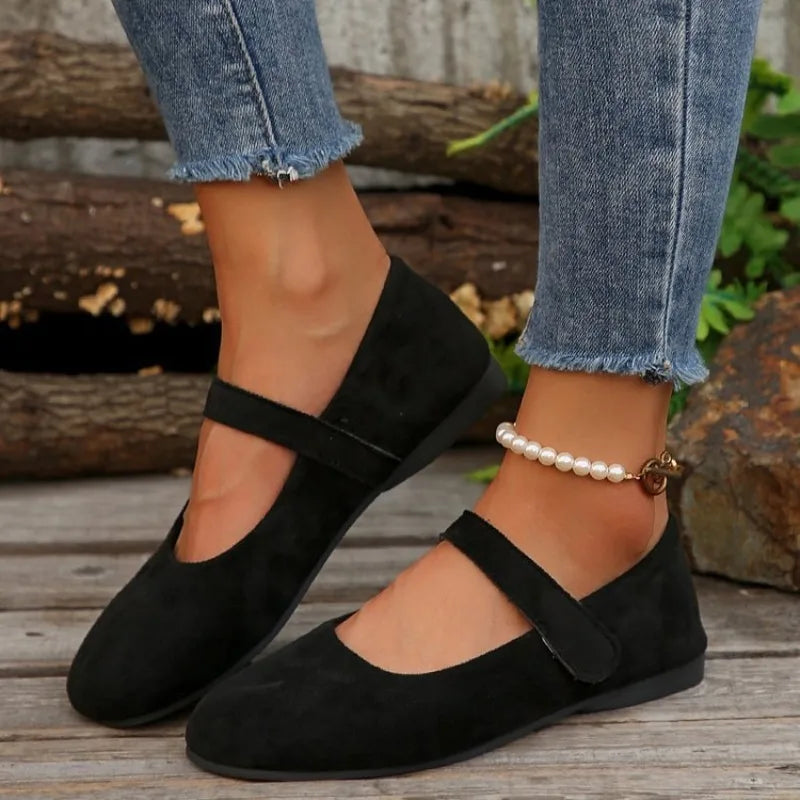 Shoes Woman Flats Round Toe Casual Female Sneakers Dress Nurse Comfortable New Summer Solid Rubber PU Fabric Leisure Fretwork