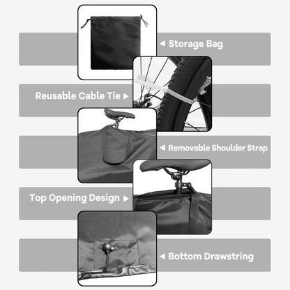 Folding Bike Travel Bag Bicycle Portable Transport Carrying Case for 14-16 inch / 20-22 inch / 21-26 inch Bycicle Accessories