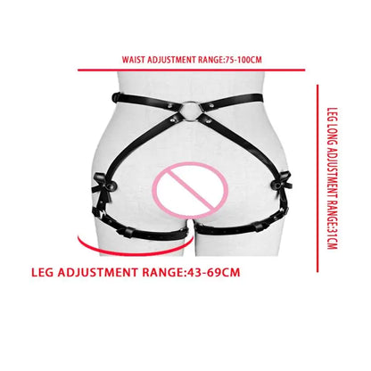 Sex Restraints Bondage Toys PU Leather Adjustable Waist Strap Adult Games Sex Toys For Men Women Sex Bondage Toys