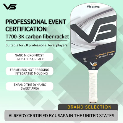 Professional Pickleball Paddle with Heat Press Process USAPA Certified Competition Level Pickleball Racquet for Sports Fitness