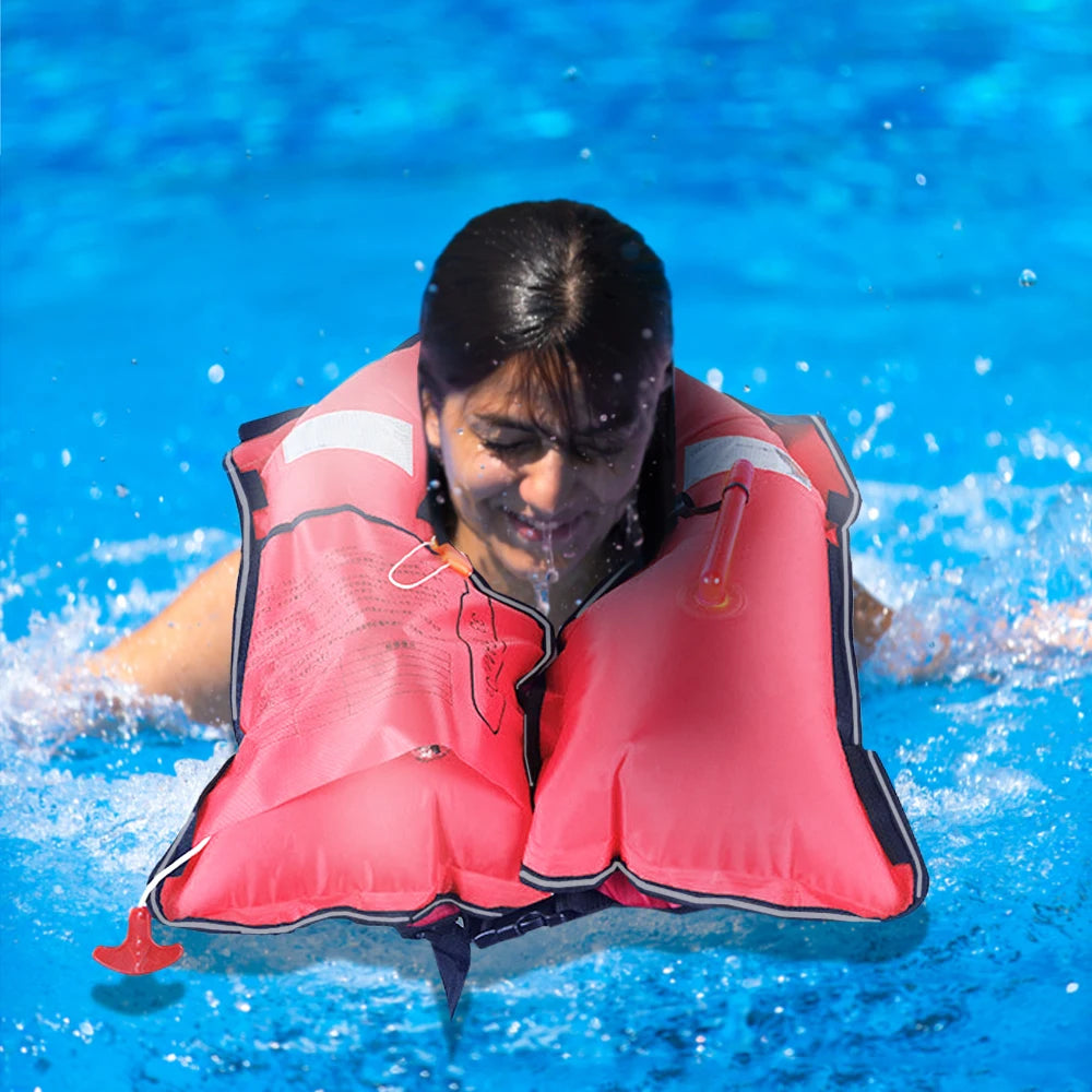 Auto Inflatable Adults Life Jacket Life Vest Safety Float Suit for Water Sports Kayak Fishing Surfing Canoeing Survival Jacket