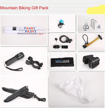 Mountain Bikes Adult Bikes Men's And Women's Variable Speed Bikes Dual Shock Absorbing Folding Mountain Bikes Student Bikes