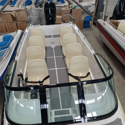 China Factory Cheap 6 Meters 10 Seats  Yacht Luxury Boat Yacht for Water River Park  Sea Beach Tourism