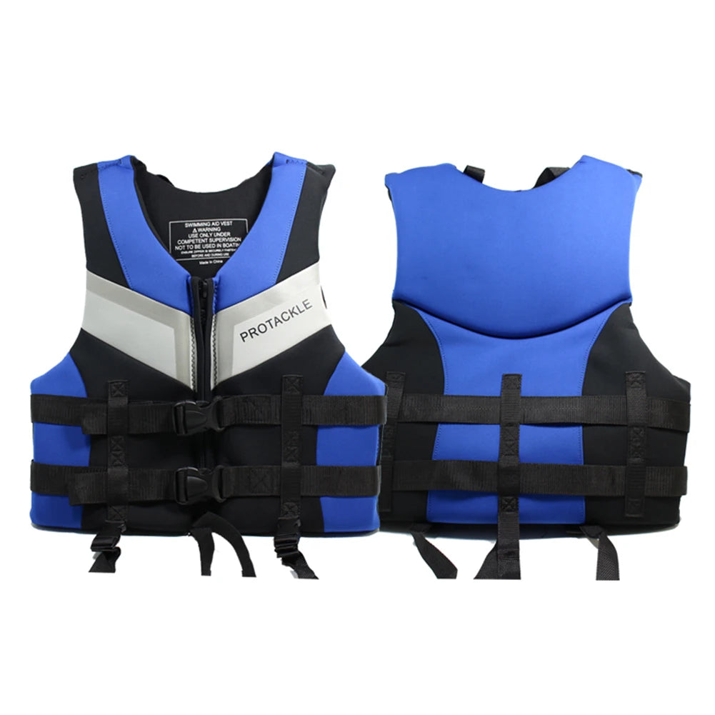 Neoprene Life Jacket Buoyancy Fishing Water Ski Vest Wear-resistant Survival Suit Water Sports Life Jacket For Swimming Fishing