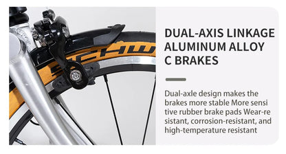 Litepro S9 Aluminum Alloy Frame 16 Inch 9 Speed Tri-fold Bicycle S /Y BAR Light Weight Foldable Bicycle Mini Folding Bike
