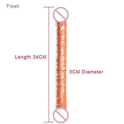 Sexy Toys Both Ends Dildo For Women Vaginal Plugs Prostate Massager Masturbators Adult Supplies Anal Dilator Exotic Accessories